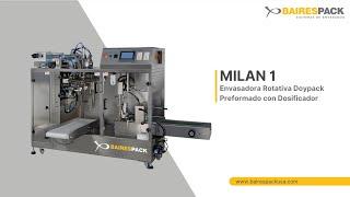 MILAN 1 | Envasadora Doypack Preformado con Dosificador para líquidos | Baires Pack Argentina