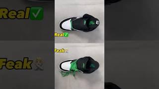 Real Vs Fake Lucky Green Jordan 1  #sneakerhead #sneakers #viral