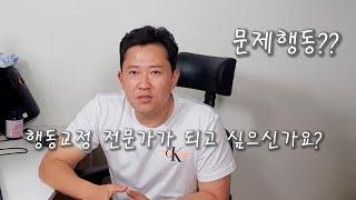 행동교정 전문가 양성반을 개설했습니다. 진짜가 되고 싶으신가요? 그럼 제게로 오세요.