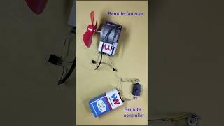 Remote fan/car #experiment #circuit #rc