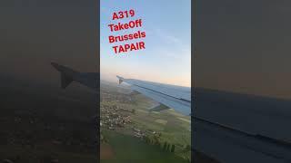 TAP AIR portugal Take Off from Brussels Int. Airport