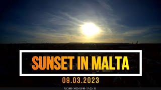 Sunset in Malta: Daily Time Lapse Challenge 09.03.2023