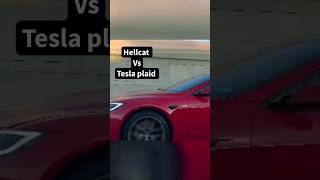 Hellcat  Tesla plaid  #1320video #hellcat #tesla