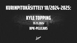 HPK:n Kyle Toppingille yhden ottelun pelikielto