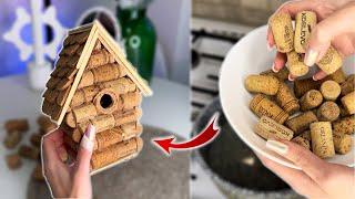 Wine Corks Craft Idea - DIY Decorative Bird House