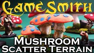 How to Build Mushroom Scatter Terrain for your Tabletop Game (2020) GameSmith S01E020