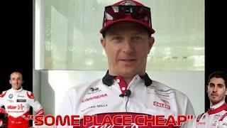 "Some Cheap Place"- Kimi Raikkonen on where he would take Robert and Antonio to Dinner