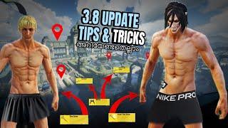 BGMI 3.8 Update Tips & Tricks in Malayalam | Master the New Features & Dominate the Game!