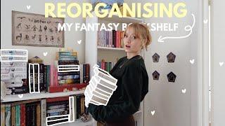 reorganise my bookshelves with me 