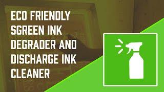 Eco Friendly Sgreen Water Based Ink Degradent and Discharge Ink Cleaner