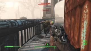 Fallout 4 Dogmeat Dragging a Ghoul