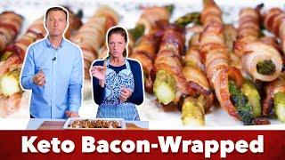 Keto Bacon-Wrapped Asparagus Recipe / Eric and Karen Berg