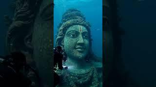 Uncovering the depths of ancient Dwarka  #dwarka #krishna #ocean #underwater #viralvideo