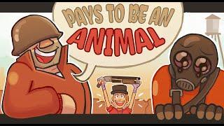 Pays to be an animal -  Team fortress 2 animatic