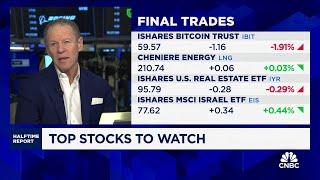 Final Trades: Bitcoin Trust, Cheniere Energy, U.S Real Estate ETF and MSCI Israel ETF.