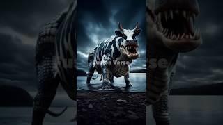 COW vs CROCODILE  #shorts #viralvideo #fusionverse #aifusion #ai #trendingshorts #transformation