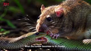 Rat eating a Snake