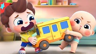 Play with Toys Gently | Sharing is Caring | Good Habits | Nursery Rhymes & Kids Songs | BabyBus