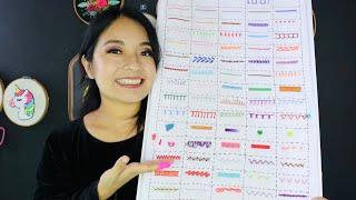 100 PUNTADAS DIFERENTES PARA BORDADOS A MANO EN TU MUESTRARIO | HAND EMBROIDERY EASY SAMPLER