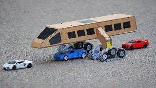 how to make a train - cardboard train at home