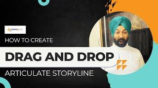 EP-32 | How to create Drag and Drop in Articulate Storyline #learnease #draganddrop