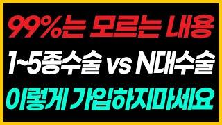 1~5종수술비 vs N대수술비 보험 아직도 무엇이 좋은지 모르시나요 ? 약관분석을 통해 정답을 알려드리겠습니다