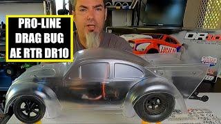 DR10 Pro-line Drag Bug body install