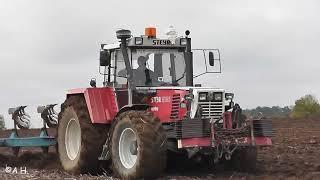 Steyr 8180 Turbo & 9145 am Pflügen und Kreiseln Ackern 2019 Frost Pflug Amazone Kreiselgrubber SOUND