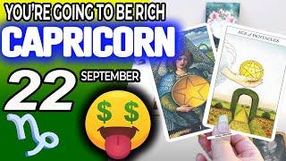 Capricorn ️YOU’RE GOING TO BE RICH  horoscope for today SEPTEMBER 22 2024 ️ #capricorn tarot