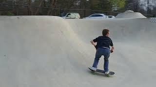 Line in the bowl at Latham Skatepark Greensboro NC