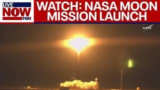 Watch: IM-2 lunar lander "moon water" NASA mission launch