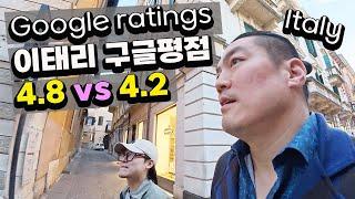 High-rated vs Low-rated Italian Restaurants on Google