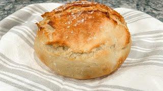 Easy Crusty No-Knead Artisan Bread | How to Make Bread