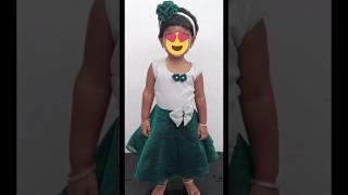 2 years baby frock cutting and stitching video/can can frock cutting and stitching/#shorts/#frock