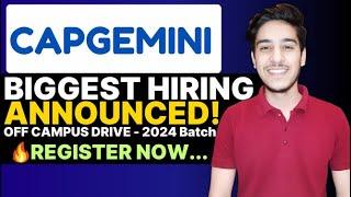 Capgemini hiring 2024, 2025 batch | Capgemini off campus drive for freshers 2024, 2025 | Deloitte