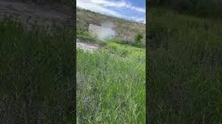 Trying to blow up tunnel with tannerite