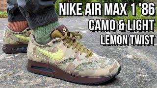 NIKE AIR MAX 1 86 CAMO AND LIGHT LEMON TWIST REVIEW - On feet, comfort, weight, breathability, price