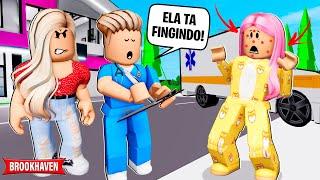 A MENINA FINGIU estar DOENTE para NÃO IR à ESCOLA!Historinha Brookhaven ROBLOX