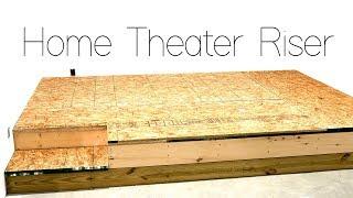 DIY Home Theater Seating Riser Construction 