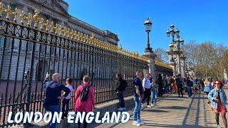 London, England Uk  | London Street Walk | 4K | London Spring Walk | HDR |