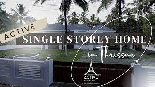 Single Storey Active Brand Home I Four bedroom house in Thrissur I ACTIVE DESIGNS I KERALA