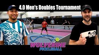 4.0 Men's Doubles Tournament at Wolverine Pickleball - 2024 Snowflake Series