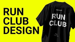 Creating A Run Club T-Shirt Design Step-by-Step | Design Vlog