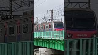 (철도풍경)한겅철교에서 신호대기하는 동글이 열차
