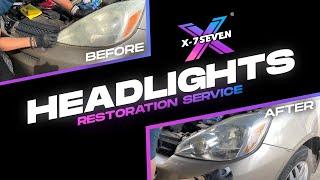 Headlights Restoration Service at X7SEVENUSA in Anaheim California