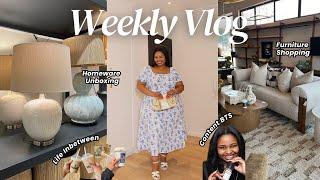 Weekly Vlog | Furniture Shopping, Homeware Unboxing, Girl Chats, Content BTS & Exciting Announcement