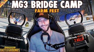 An MG3 Bridge Camp Farm Fest ft. HollywoodBob | chocoTaco PUBG Erangel Duos Gameplay