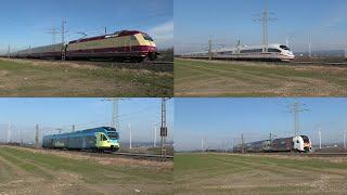 Trains at Benhausen with 101 001 + Rheingold, freight train, Intercity, Desiro HC, FLIRT XL and more