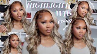 Gorgeous Stunning Brown Blonde Highlight Unit Wig Installation for You | ft. Yolissa Hair&LisaJemide