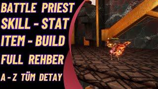 BATTLE PRIEST FULL DETAY REHBER | SKILL - STAT - ITEM | Rise Online